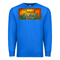 True Royal western desert darlin sunset cactus leopard serape   license plate tem Premium Sweatshirt - BarkalooDesign
