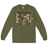 Army Green kinda busy being a goat mom Long Sleeve Tee - CowhideDigitalArt