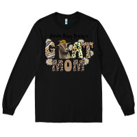 Black kinda busy being a goat mom Long Sleeve Tee - CowhideDigitalArt