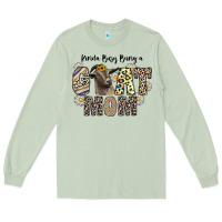 Matcha kinda busy being a goat mom Long Sleeve Tee - CowhideDigitalArt
