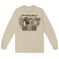 Mushroom kinda busy being a goat mom Long Sleeve Tee - CowhideDigitalArt