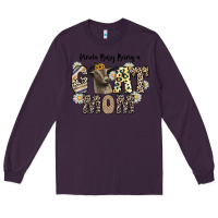 Plum kinda busy being a goat mom Long Sleeve Tee - CowhideDigitalArt