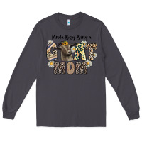 Smoke kinda busy being a goat mom Long Sleeve Tee - CowhideDigitalArt