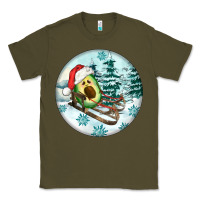 Army Green Slide Avocado Classic Tee - FaDigitalArtStudio