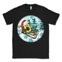 Black Slide Avocado Classic Tee - FaDigitalArtStudio