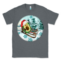 Charcoal Heather Slide Avocado Classic Tee - FaDigitalArtStudio