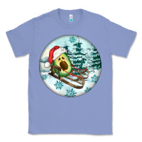 Colony Blue Slide Avocado Classic Tee - FaDigitalArtStudio
