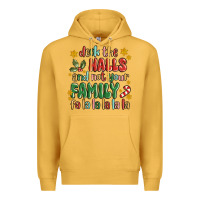 Mustard deck the halls and not your family fa la la la laa Premium Hoodie - MaliasSmallBusiness
