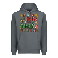 Rock deck the halls and not your family fa la la la laa Premium Hoodie - MaliasSmallBusiness