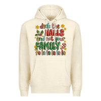 Sandshell deck the halls and not your family fa la la la laa Premium Hoodie - MaliasSmallBusiness
