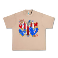 Burro 4th of july hearts Urban Heavy Tee - texasbilliewilder