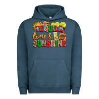 Pigment Midnight Navy tequila lime and sunshine Urban Hoodie - LillyAllenDesigns