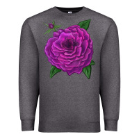 Charcoal Heather Celestial Rose Premium Sweatshirt - LillyAllenDesigns