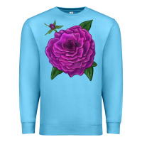 Ocean Blue Celestial Rose Premium Sweatshirt - LillyAllenDesigns