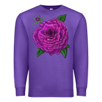 Purple Celestial Rose Premium Sweatshirt - LillyAllenDesigns