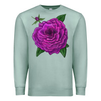 Seafoam Celestial Rose Premium Sweatshirt - LillyAllenDesigns