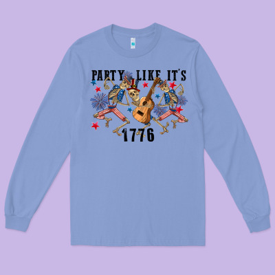 Party Like Its 1776 4th Of July Long Sleeve Tee Designed By Cowgirlartshop