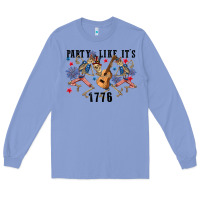 Colony Blue Party like its 1776 4th of july Long Sleeve Tee - CowGirlArtShop