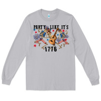 Moon Dust Party like its 1776 4th of july Long Sleeve Tee - CowGirlArtShop
