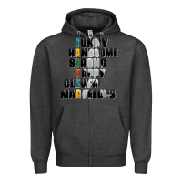 Charcoal Heather father words Zipper Hoodie - AdoDesignShop