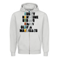 Dove Grey father words Zipper Hoodie - AdoDesignShop