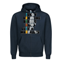 Navy father words Zipper Hoodie - AdoDesignShop