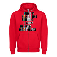 Red father words Zipper Hoodie - AdoDesignShop