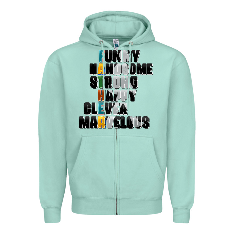 Father Words Zipper Hoodie by AdoDesignShop | Teevron