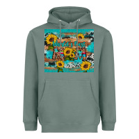 Sage world's best mom sunflower leopard cowhide Heavyweight Hoodie - Artiststas