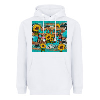 White world's best mom sunflower leopard cowhide Heavyweight Hoodie - Artiststas
