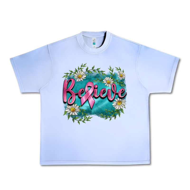 Breast Cancer Believe Urban Heavy Tee by BarkalooDesign | Teevron