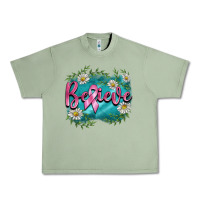 Oil Green breast cancer believe Urban Heavy Tee - BarkalooDesign
