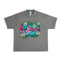 Tornado breast cancer believe Urban Heavy Tee - BarkalooDesign