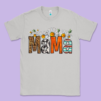 Western Daisies Mama Classic Tee Designed By Hra Design Shop