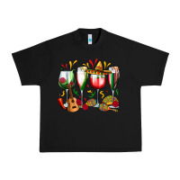 Black mexico wine glasses Urban Heavy Tee - Zillion Design Studio