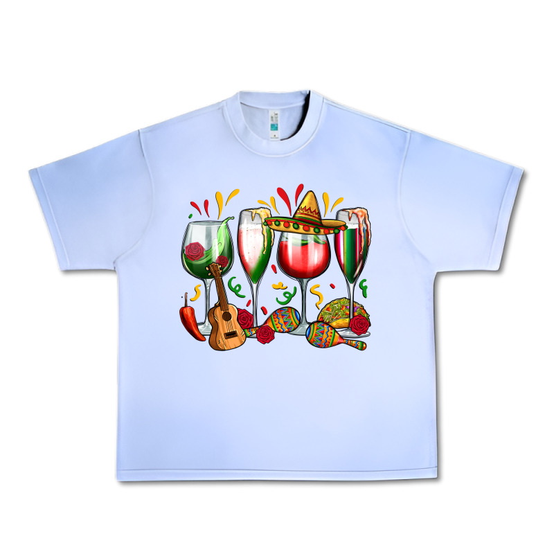 Mexico Wine Glasses Urban Heavy Tee by Zillion Design Studio | Teevron
