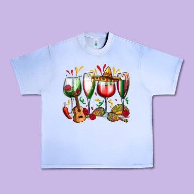 Urban Heavy Tee mexico wine glasses