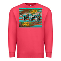 Cardinal western cow serape leopard sunflowers mousepad Premium Sweatshirt - BarkalooDesign
