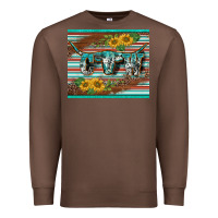 Chestnut western cow serape leopard sunflowers mousepad Premium Sweatshirt - BarkalooDesign