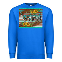 True Royal western cow serape leopard sunflowers mousepad Premium Sweatshirt - BarkalooDesign