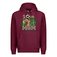 Burgundy soccer mom Premium Hoodie - NancyCooperArtShop