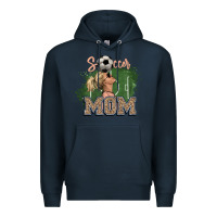 Navy soccer mom Premium Hoodie - NancyCooperArtShop