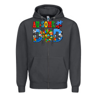 Smoke ausome autism dad Zipper Hoodie - AdoDesignShop