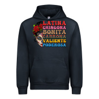 Navy mexican sugar skull latina chingona bonita Urban Hoodie - LillyAllenDesigns