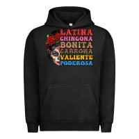 Pigment Black mexican sugar skull latina chingona bonita Urban Hoodie - LillyAllenDesigns