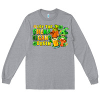 Heather Grey let the shenanigans begin Long Sleeve Tee - FaDigitalArtStudio