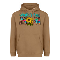 Toasted Coconut world's best mom sunflower Heavyweight Hoodie - Artiststas