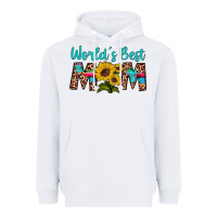 White world's best mom sunflower Heavyweight Hoodie - Artiststas