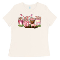 Bone pig coffee cups Ladies Tee - AdoDesignShop