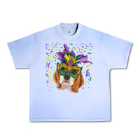 Grape Ice mardi gras  mask beagle Urban Heavy Tee - RanaPortraitStore